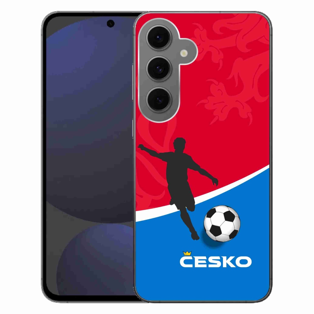Gelový kryt mmCase na Samsung Galaxy S24 FE - fotbal Česko