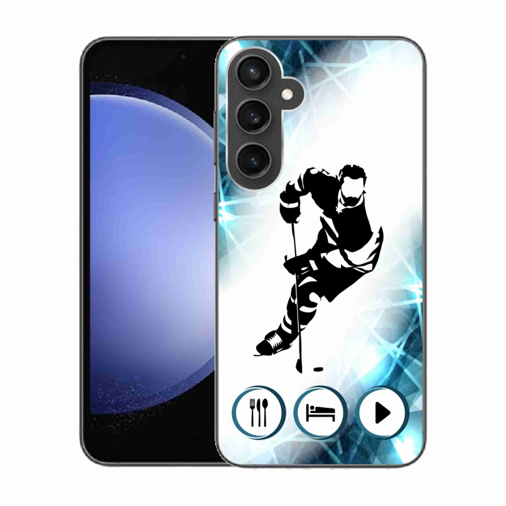 Gelový kryt mmCase na Samsung Galaxy S23 FE - hokej 1