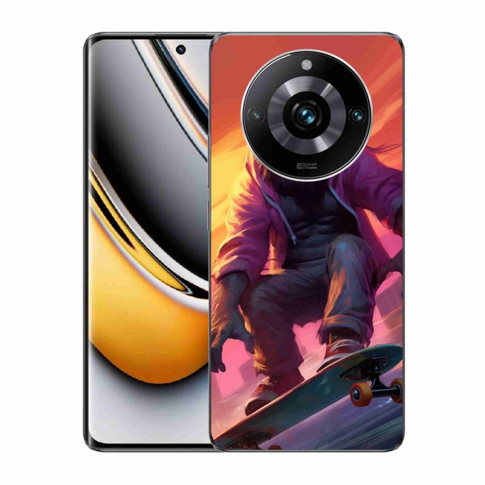 Gelový kryt mmCase na Realme 11 Pro/11 Pro+ - gorila na skateboardu