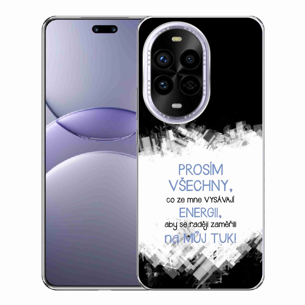 Gelový kryt mmCase na Huawei Nova 13 Pro 5G - vtipný text 1 modrý