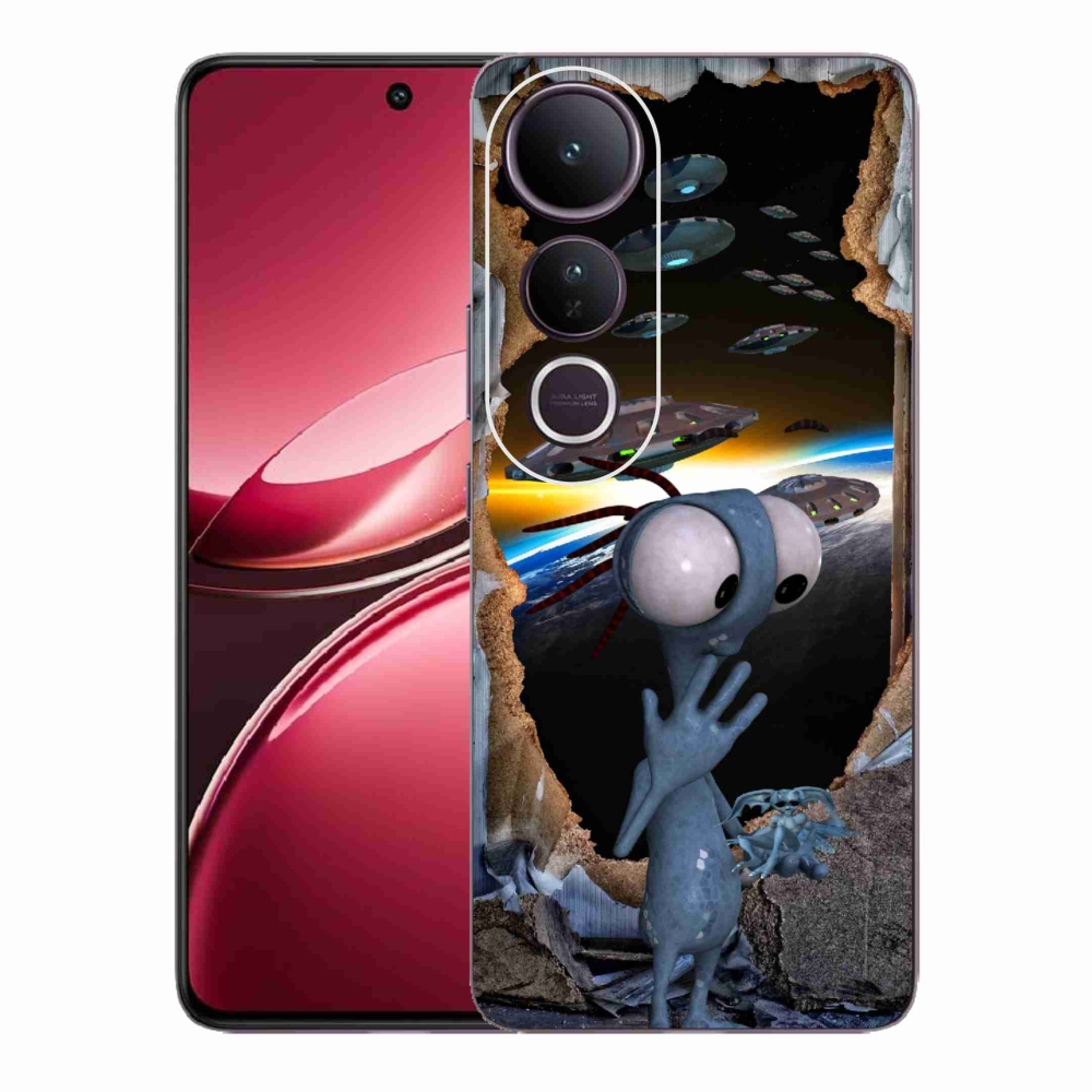 Gelový kryt mmCase na Vivo V50 Lite 4G/5G - mimozemšťan