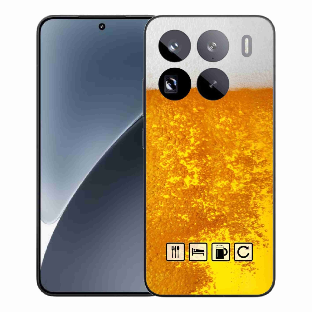 Gelový kryt mmCase na Xiaomi 15 Pro - pivní motiv 3