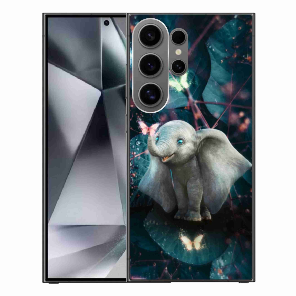 Gelový kryt mmCase na Samsung Galaxy S24 Ultra - roztomilý slon