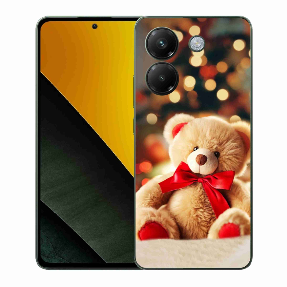 Gelový kryt mmCase na Xiaomi Poco M7 Pro 5G - plyšový medvídek