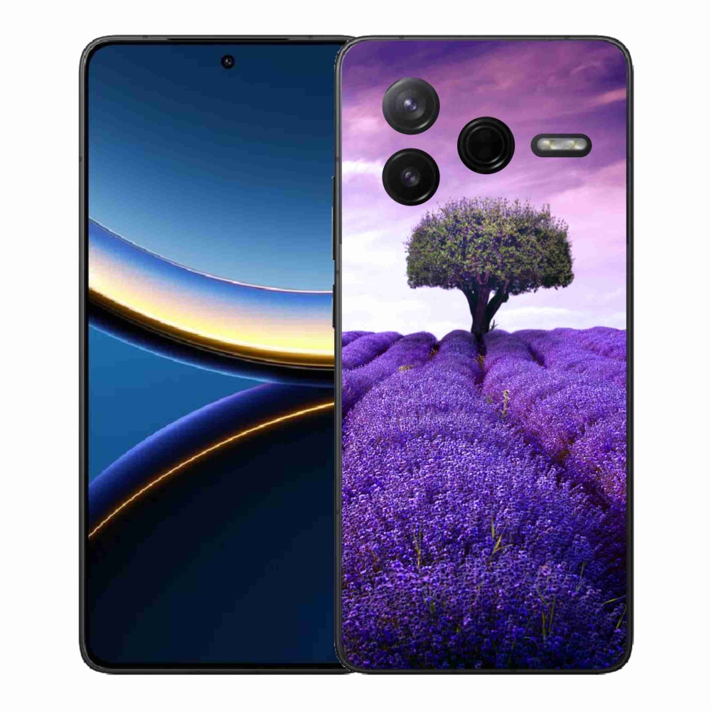 Gelový kryt mmCase na Xiaomi Poco F7 Pro - levandulová louka