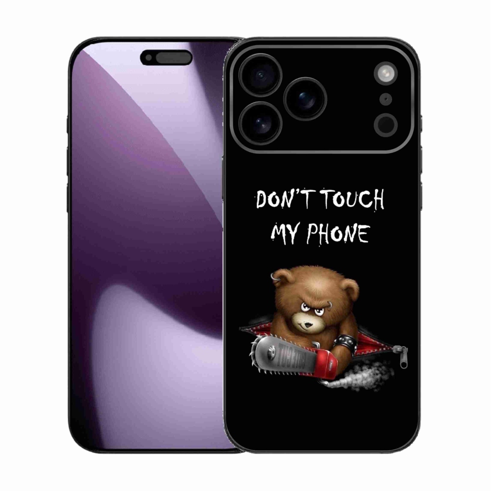 Gelový kryt mmCase na iPhone 17 Pro Max - nesahej na telefon