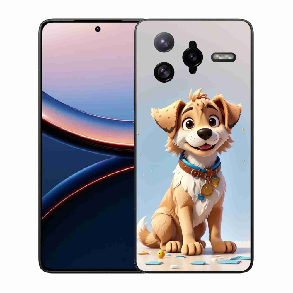 Gelový kryt mmCase na Xiaomi Poco F7 Ultra - kreslené štěně