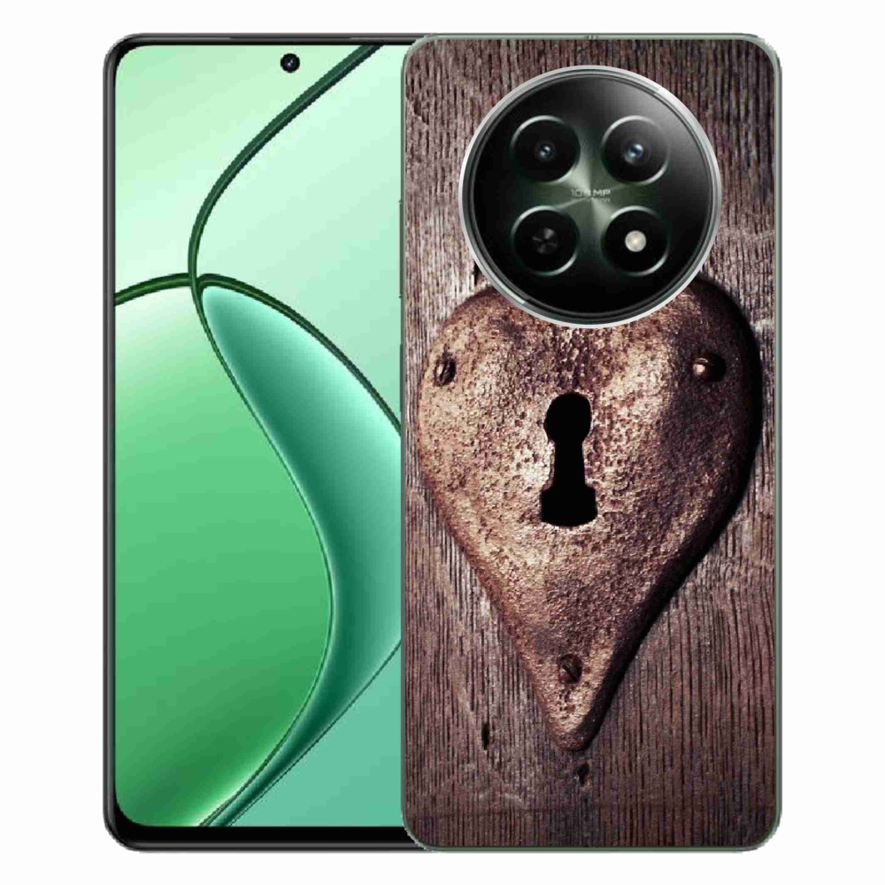 Gelový kryt mmCase na Realme 12 5G/12x 5G - zámek ve tvaru srdce