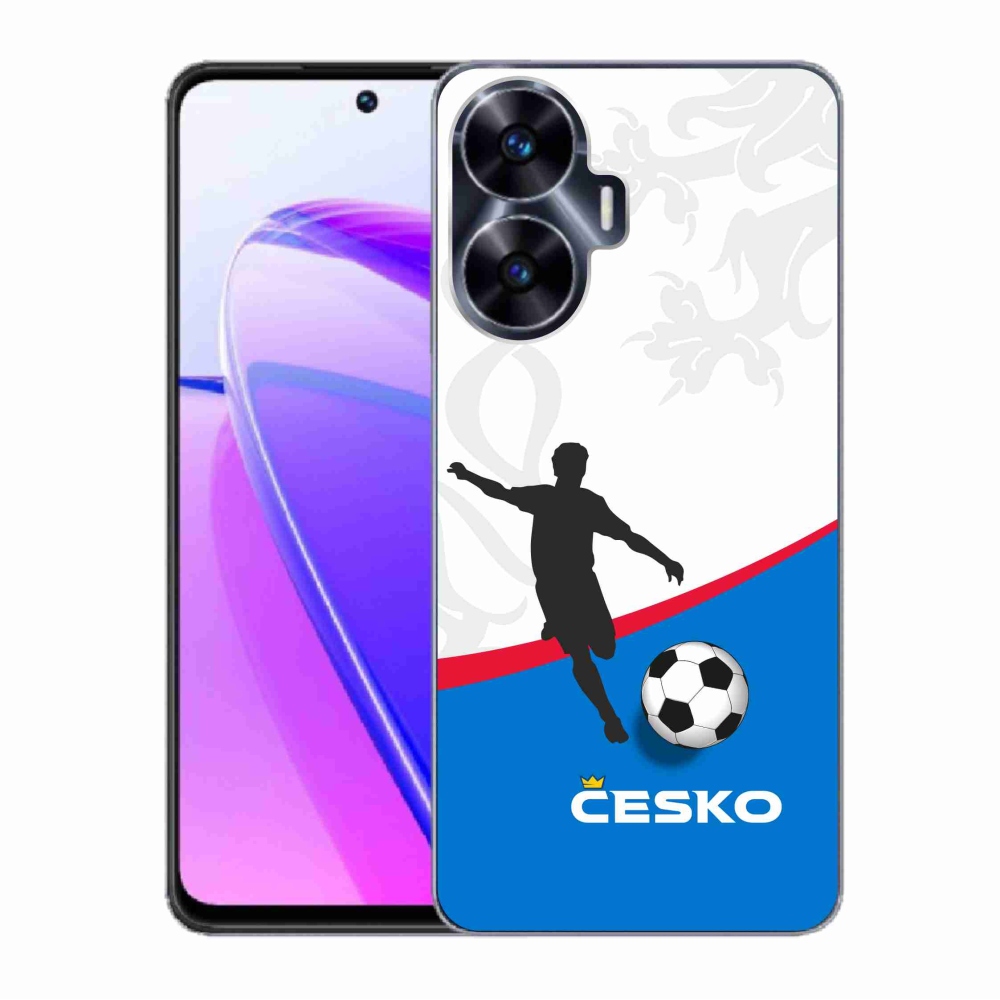 Gelový kryt mmCase na Realme C55 - fotbal Česko 1