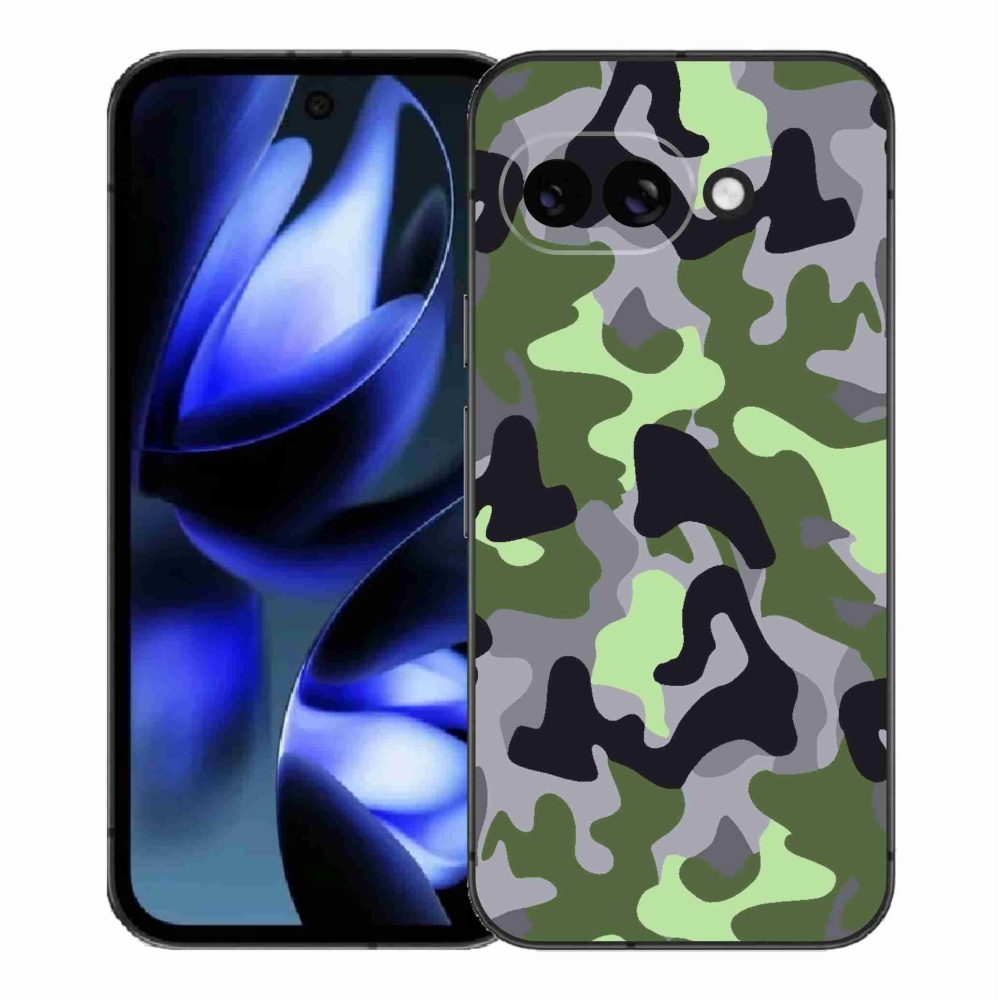 Gelový kryt mmCase na Google Pixel 9a - maskáčový vzor 7