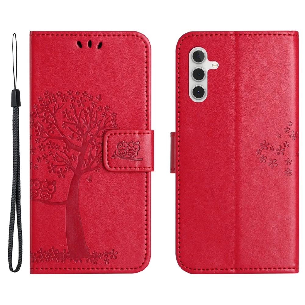 Tree knížkové pouzdro na Samsung Galaxy A35 5G - červené
