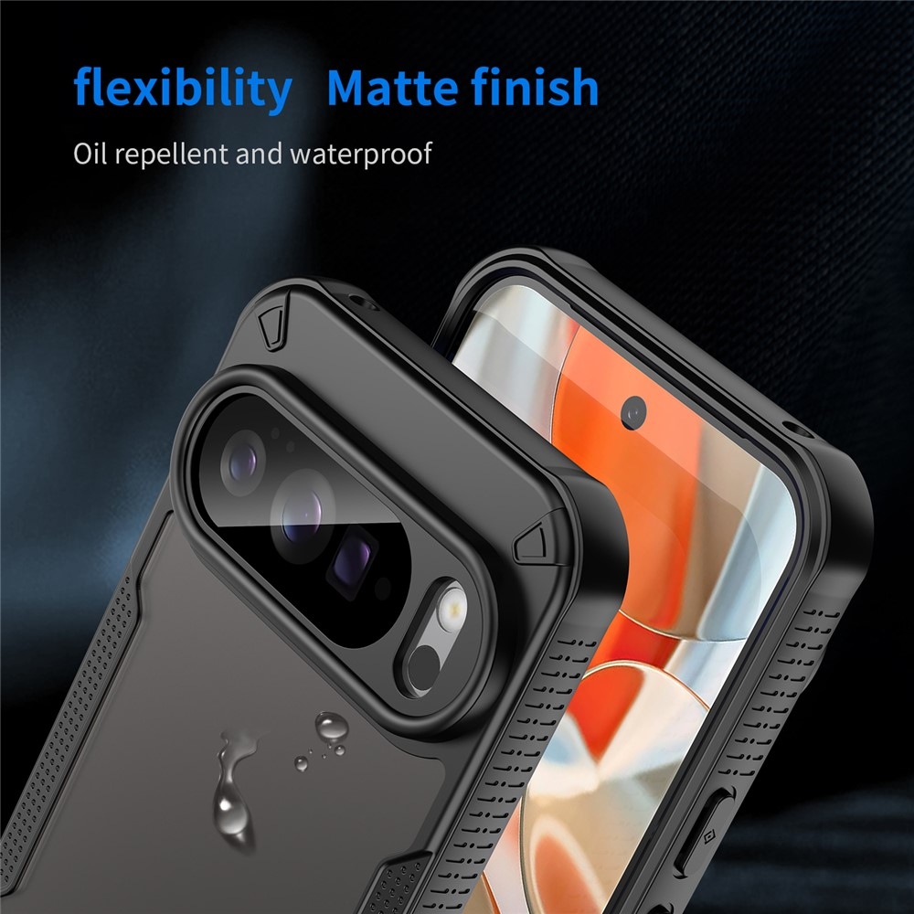 Frosted odolný kryt na Google Pixel 10 Pro XL - černý