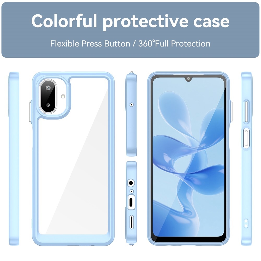 Gelový obal s pevnými zády na Samsung Galaxy A07 4G - modrý