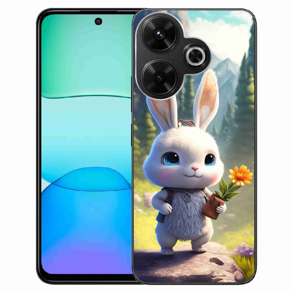 Gelový kryt mmCase na Xiaomi Redmi 13 4G/Poco M6 4G - roztomilý králíček