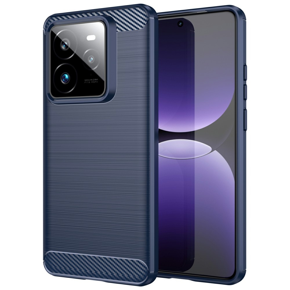 Carbon odolný gelový obal na Realme GT 7 Pro 5G - modrý