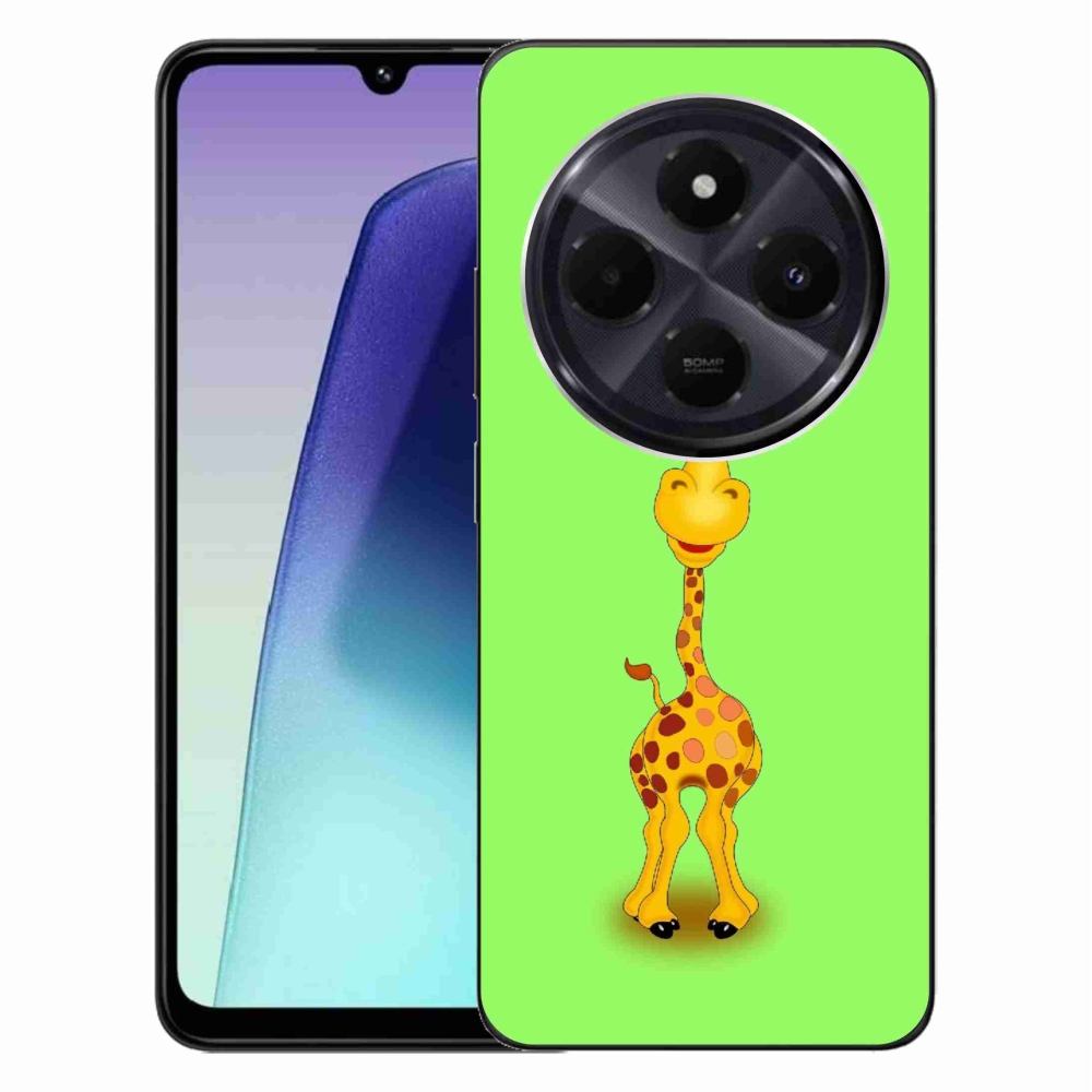 Gelový kryt mmCase na Xiaomi Redmi 14C/Poco C75 - kreslená žirafa