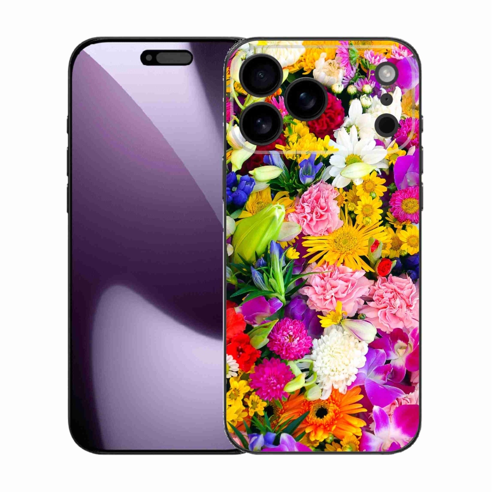 Gelový kryt mmCase na iPhone 17 Pro Max - květiny 12