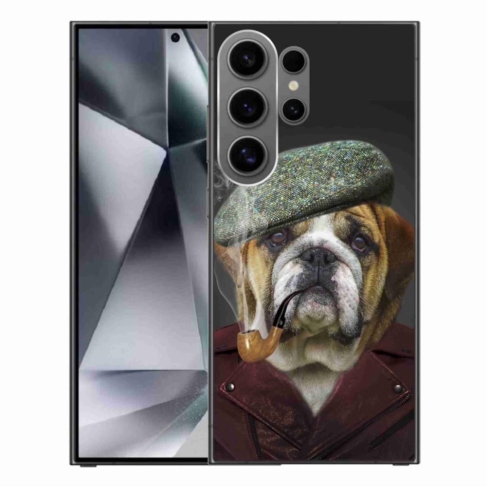 Gelový kryt mmCase na Samsung Galaxy S24 Ultra - pes s fajfkou