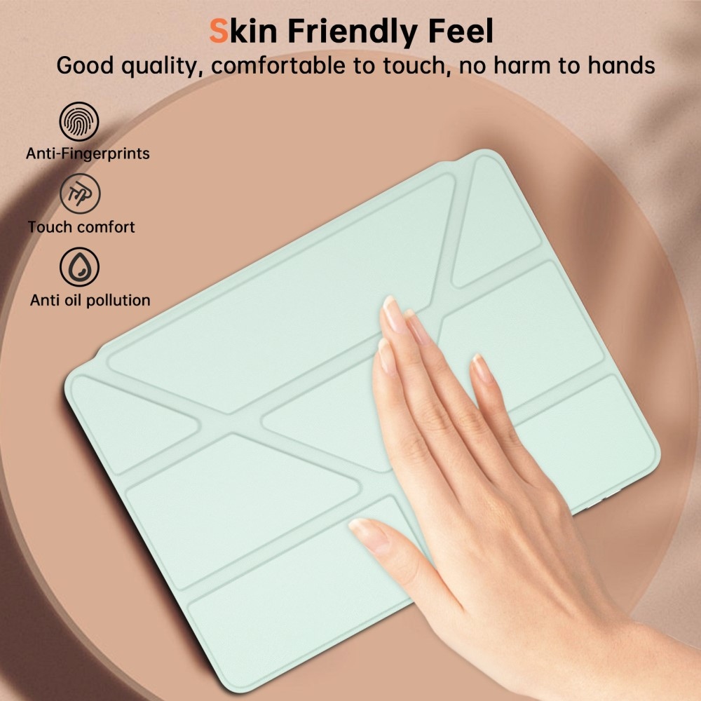 Origami chytré polohovací pouzdro na tablet Xiaomi Pad 7/7 Pro - světlezelené
