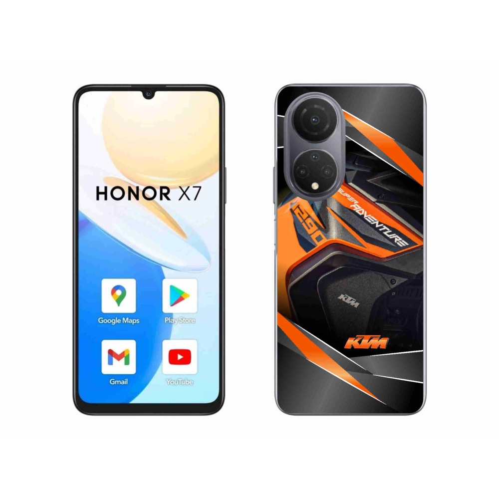 Gelový kryt mmCase na Honor X7 - motorka ktm