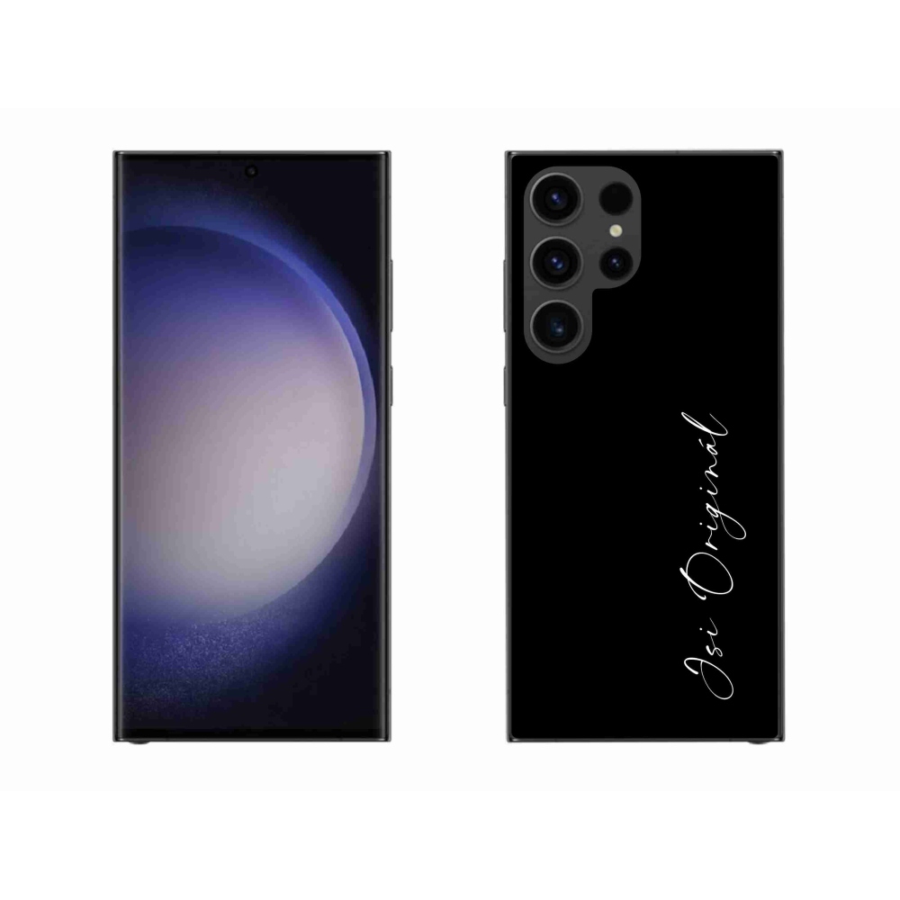 Gelový kryt mmCase na Samsung Galaxy S23 Ultra 5G - jsi originál černé pozadí
