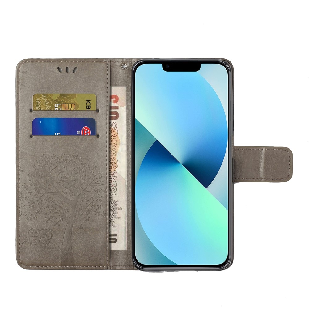 Tree knížkové pouzdro na iPhone 15 Pro Max - šedé