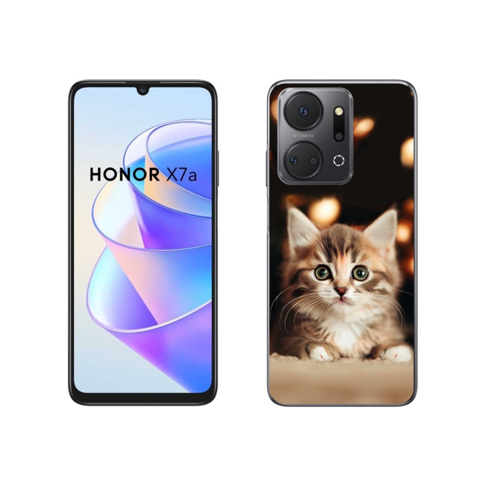 Gelový kryt mmCase na Honor X7a - roztomilé kotě 2