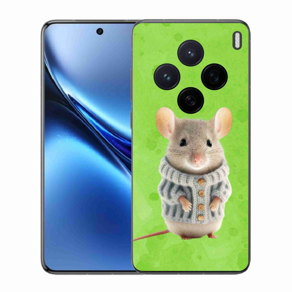 Gelový kryt mmCase na Vivo X200 5G - myška ve svetru