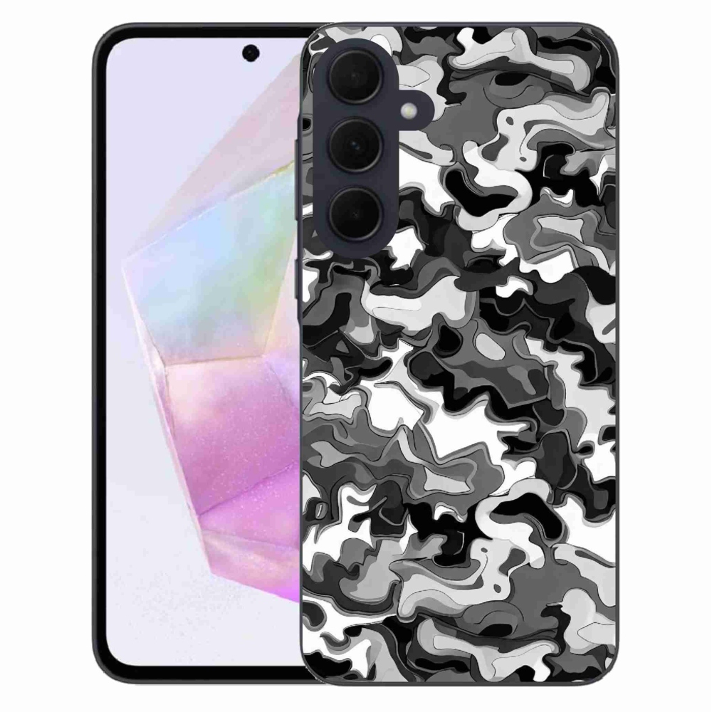Gelový kryt mmCase na Samsung Galaxy A35 5G - maskáčový vzor 3