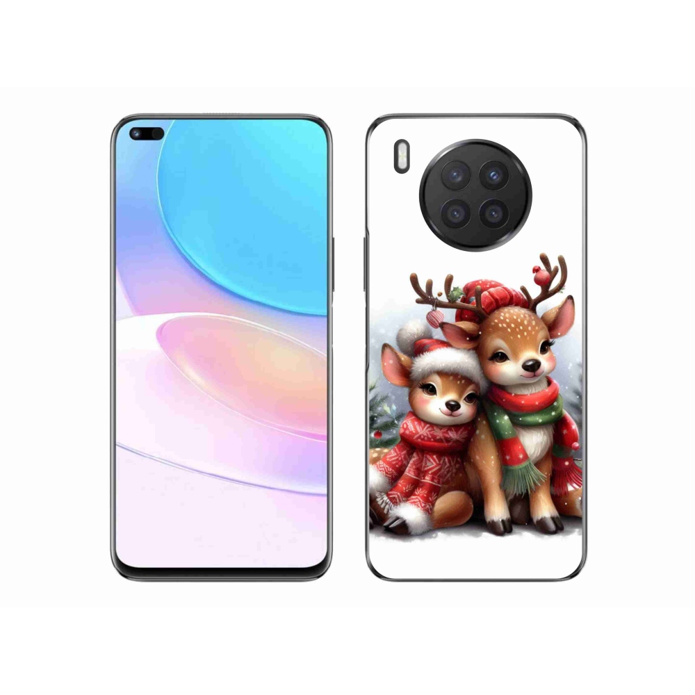 Gelový kryt mmCase na Honor 50 Lite - vánoční sobi