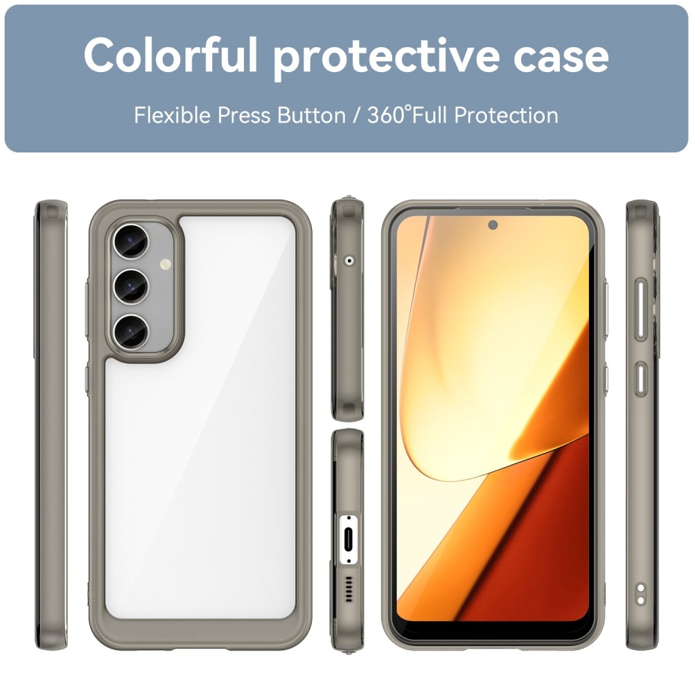 Gelový obal s pevnými zády na Samsung Galaxy S23 FE - šedý