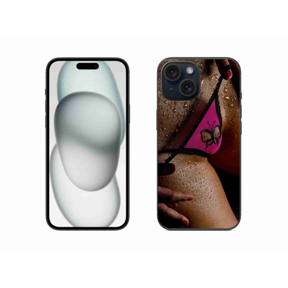 Gelový kryt mmCase na iPhone 15 - sexy žena