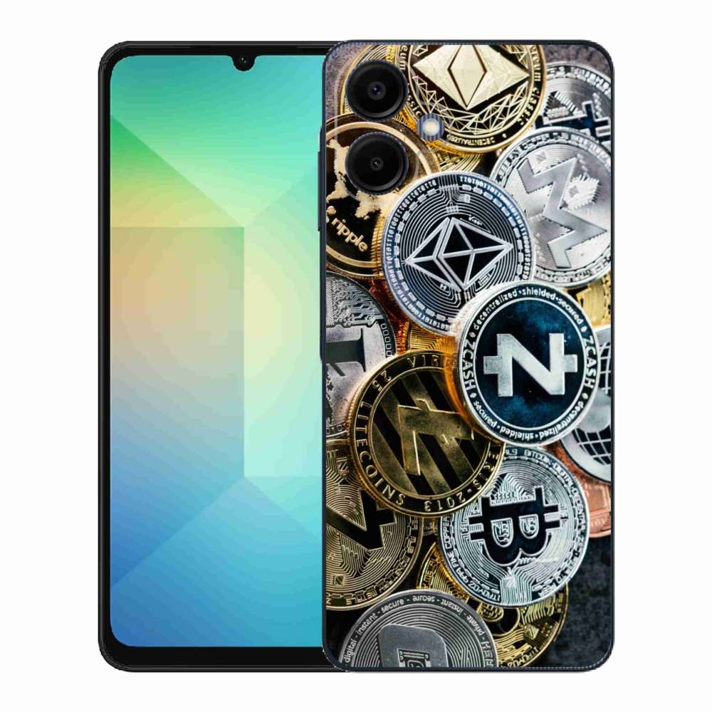 Gelový kryt mmCase na Samsung Galaxy A06 4G - kryptoměny