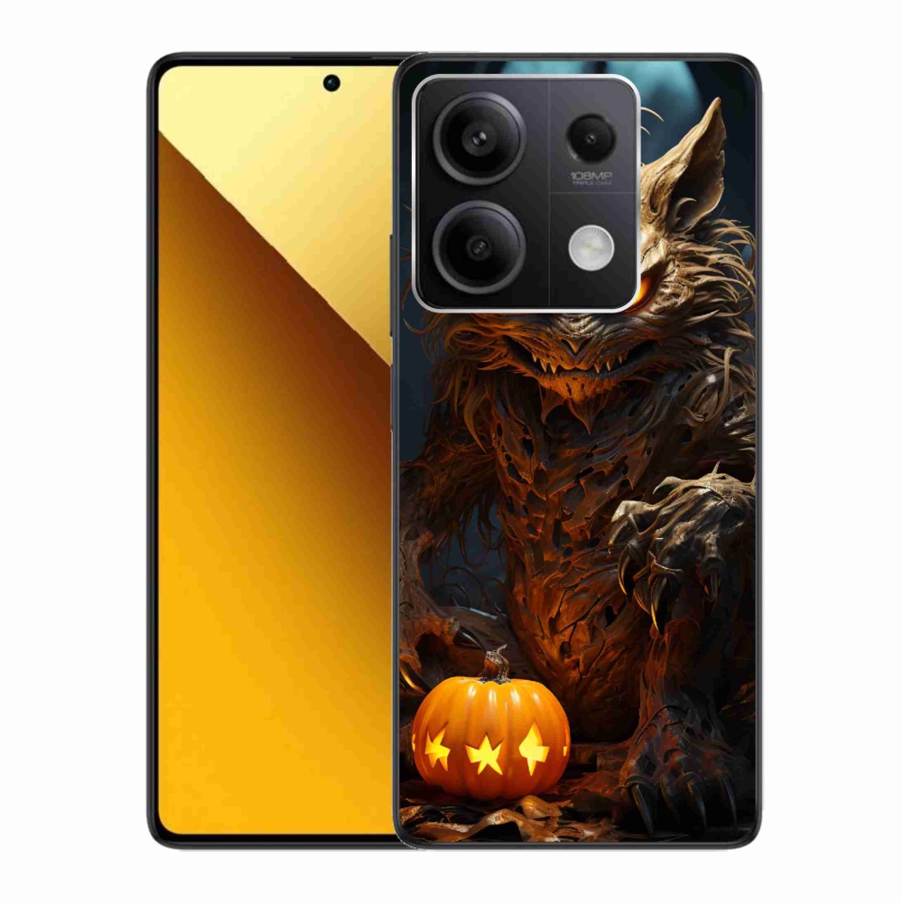 Gelový kryt mmCase na Xiaomi Redmi Note 13 5G - halloweenská příšera
