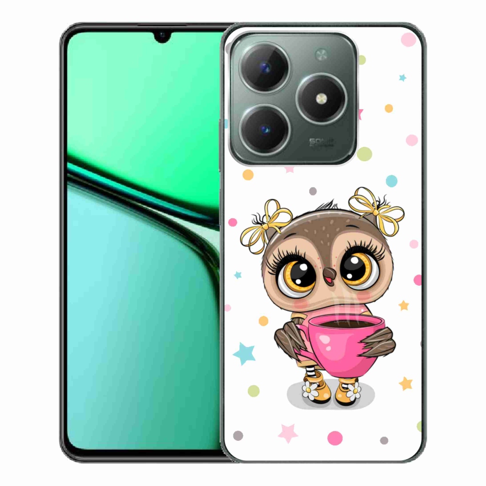 Gelový kryt mmCase na Realme C61 - kreslená sovička