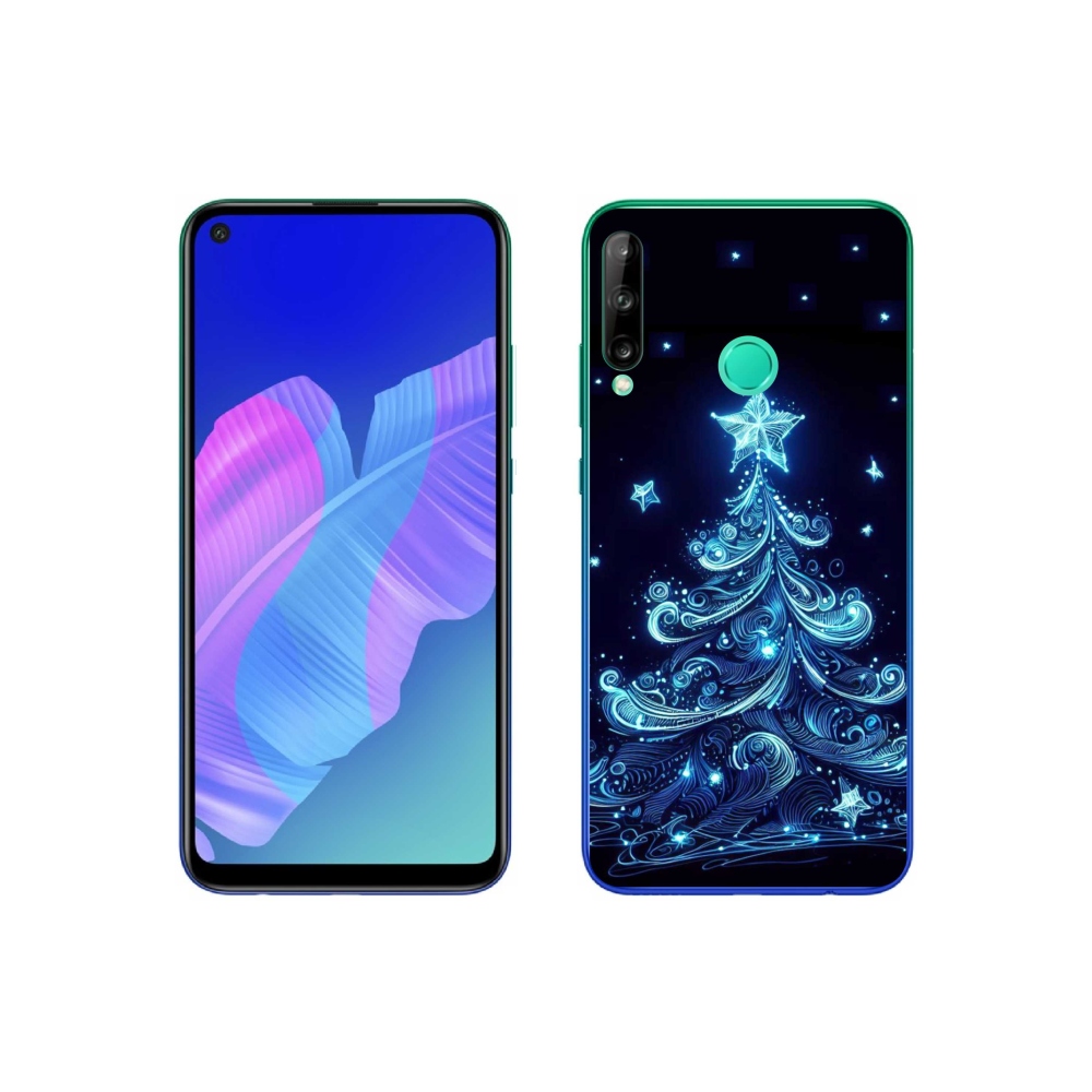Gelový kryt mmCase na Huawei P40 Lite E - neonový vánoční stromek 4