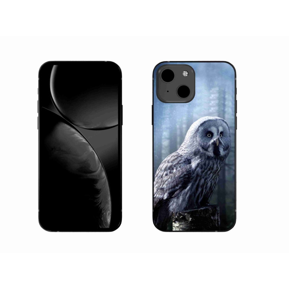 Gelový kryt mmCase na iPhone 13 6.1 - sova