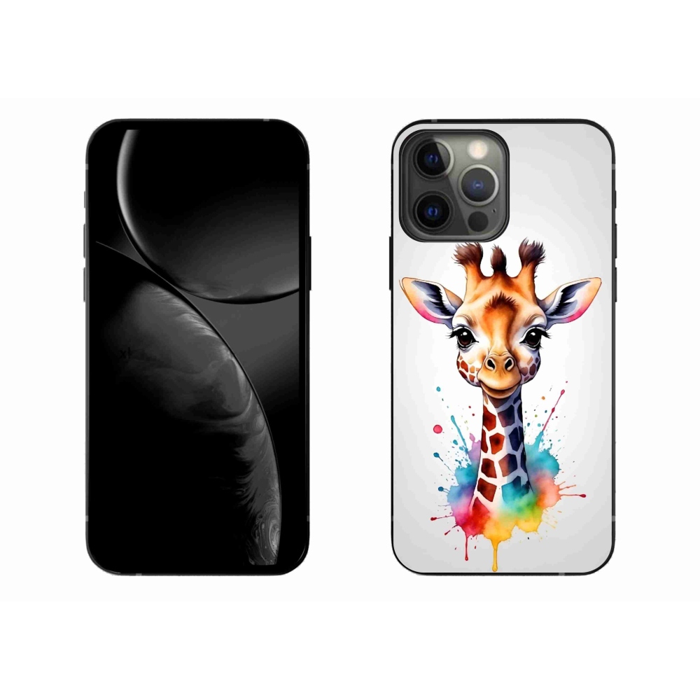 Gelový kryt mmCase na iPhone 13 Pro Max - žirafa 1