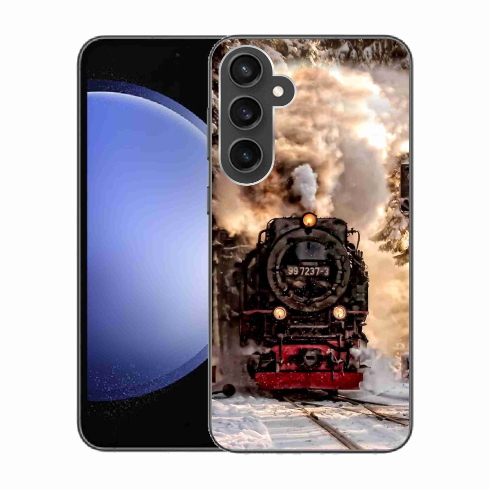 Gelový kryt mmCase na Samsung Galaxy S23 FE - vlak