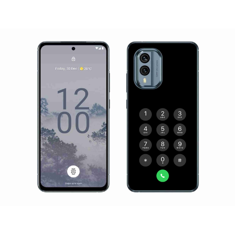 Gelový kryt mmCase na Nokia X30 5G - černý číselník