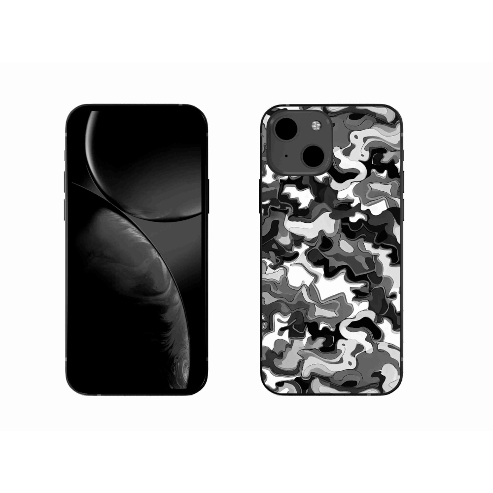 Gelový kryt mmCase na iPhone 13 6.1 - maskáčový vzor 3