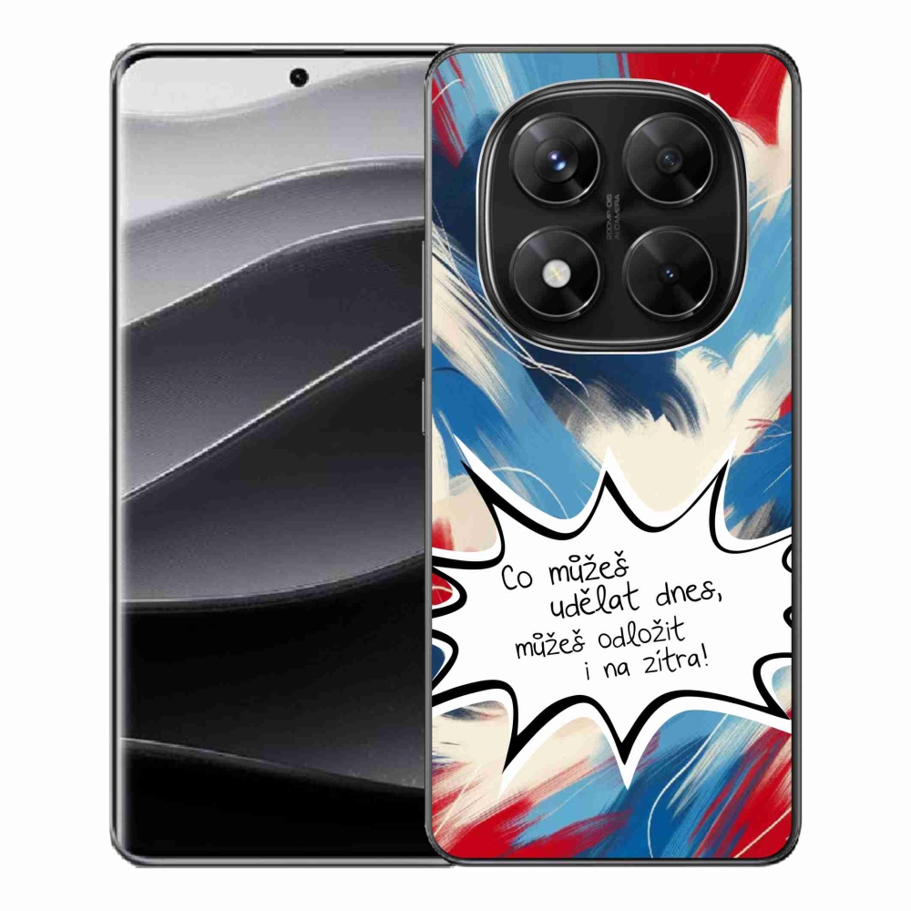 Gelový kryt mmCase na Xiaomi Redmi Note 14 Pro 5G/Poco X7 5G - vtipný text 9 bílé pozadí