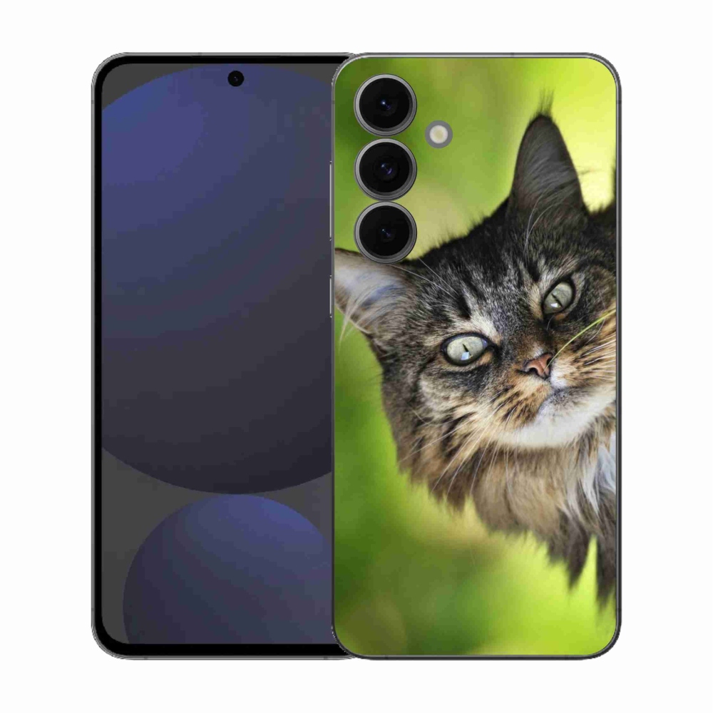 Gelový kryt mmCase na Samsung Galaxy S25 FE - kočka 3