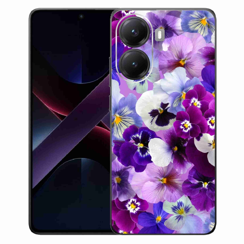 Gelový kryt mmCase na Xiaomi Poco X7 Pro 5G - květiny 9