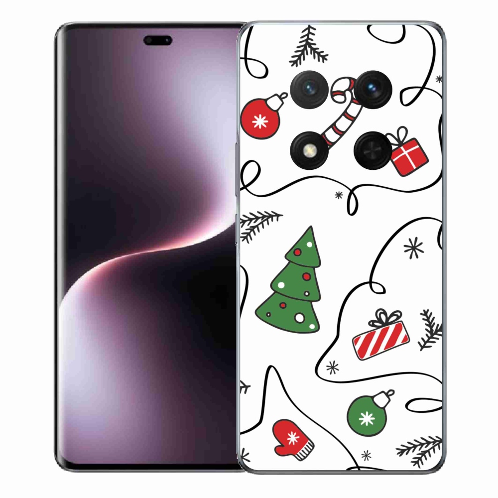Gelový kryt mmCase na Honor Magic 7 Lite 5G - vánoční motivy