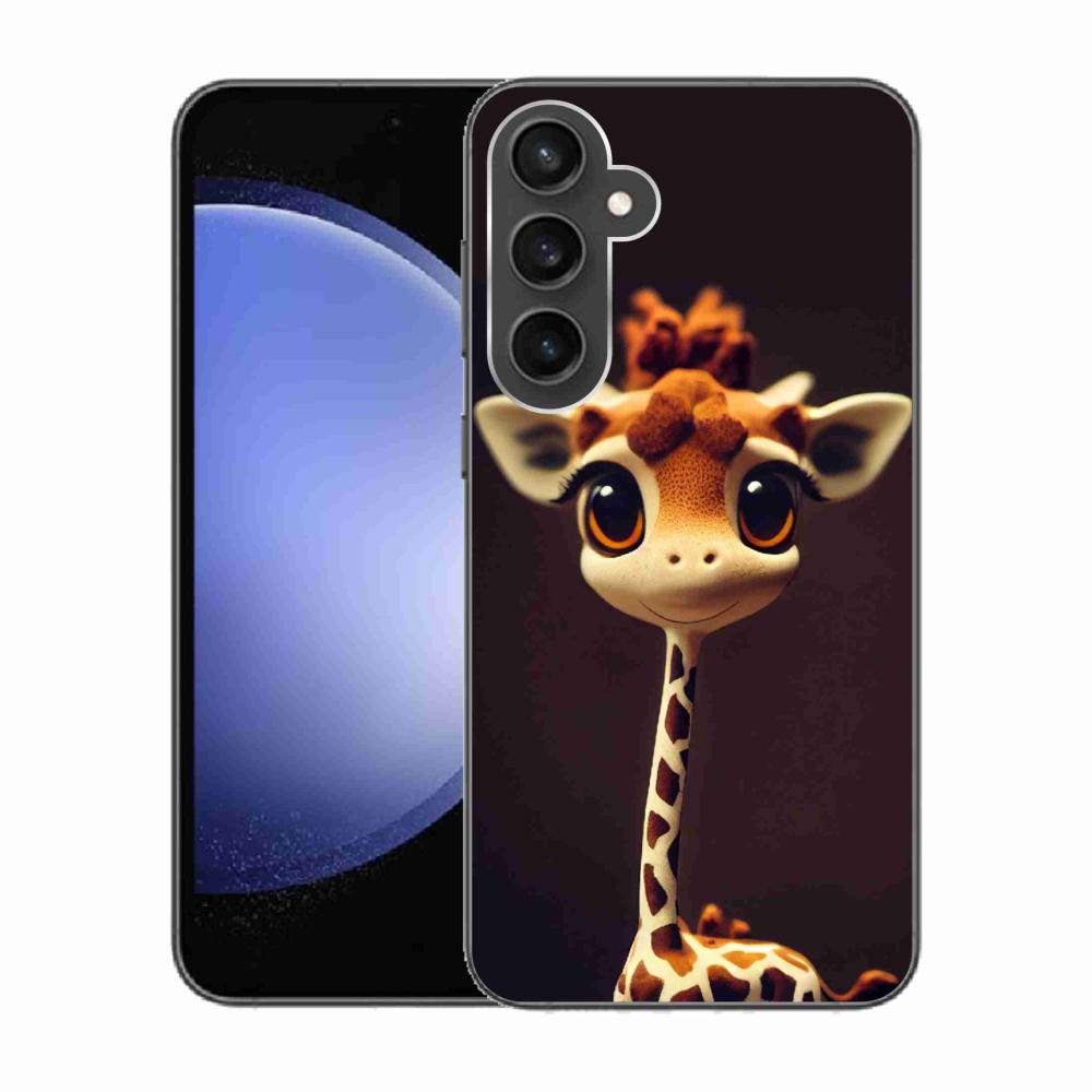 Gelový kryt mmCase na Samsung Galaxy S23 FE - malá žirafa