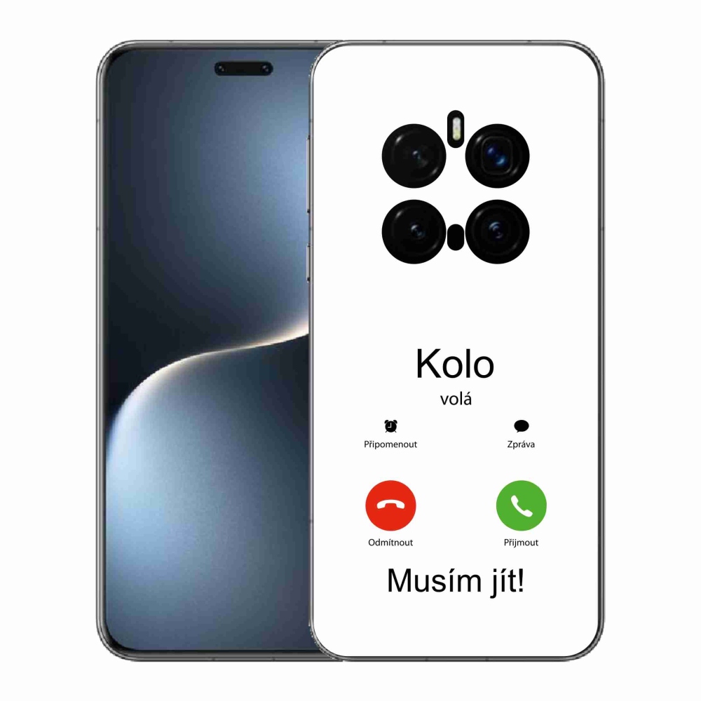 Gelový kryt mmCase na Honor Magic 7 Pro 5G - kolo volá bílé pozadí