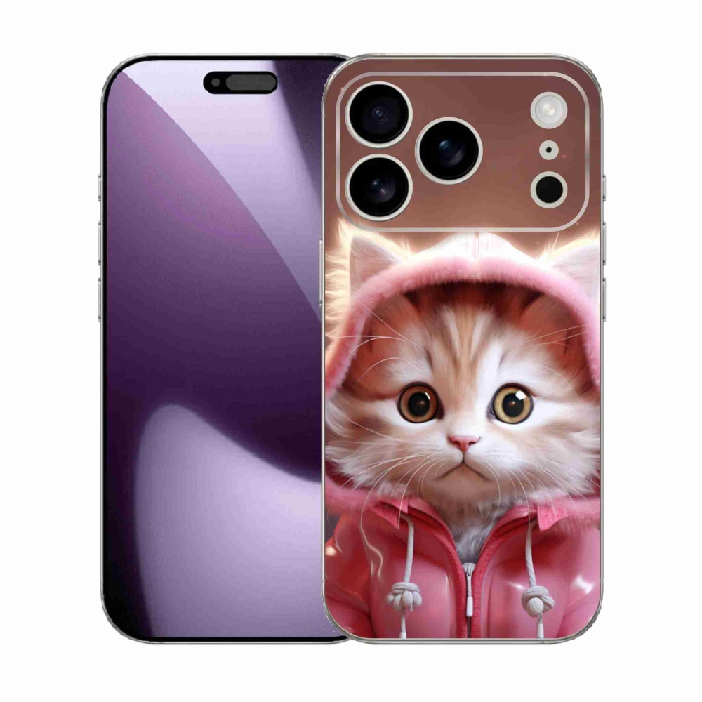 Gelový kryt mmCase na iPhone 17 Pro - roztomilé kotě 3