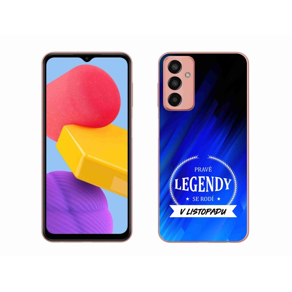 Gelový kryt mmCase na Samsung Galaxy M13 - legendy v listopadu modré pozadí
