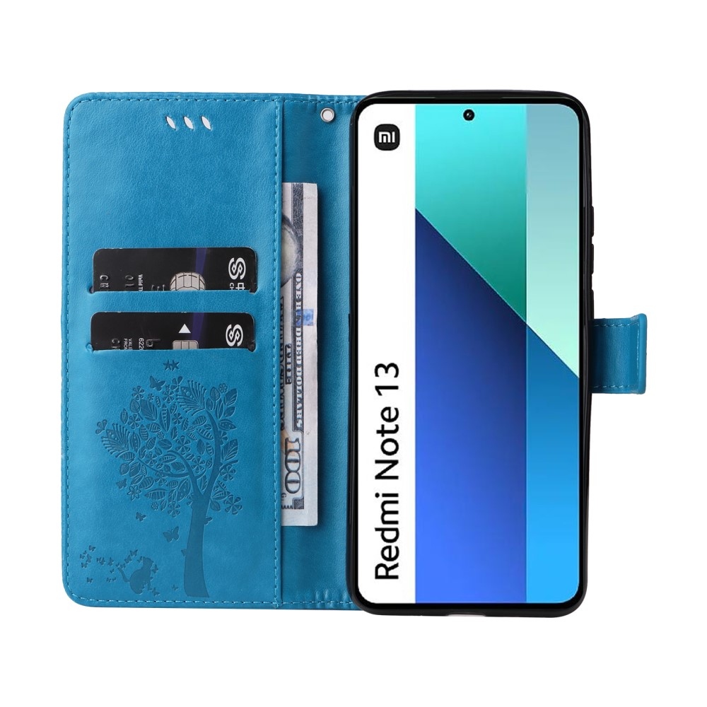 Trees knížkové pouzdro na Xiaomi Redmi Note 13 - modré